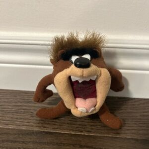 Taz Looney Tunes Plush hanging Toy - Brown Tan